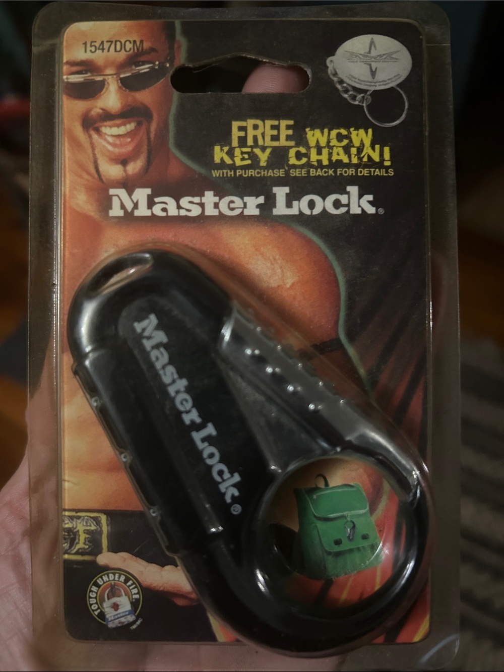 Vintage wcw Black Key Chain Master lock